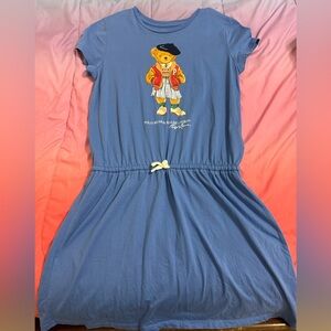 Ralph Lauren Blue Dress with Bear Motif